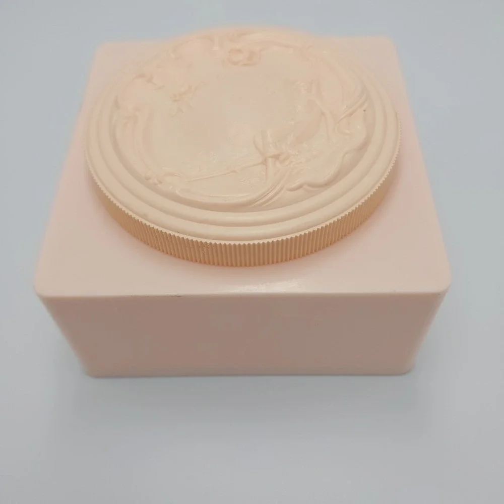 Vintage White Shoulders Bath Powder Empty Jar Vanity‎ Collectible Retro